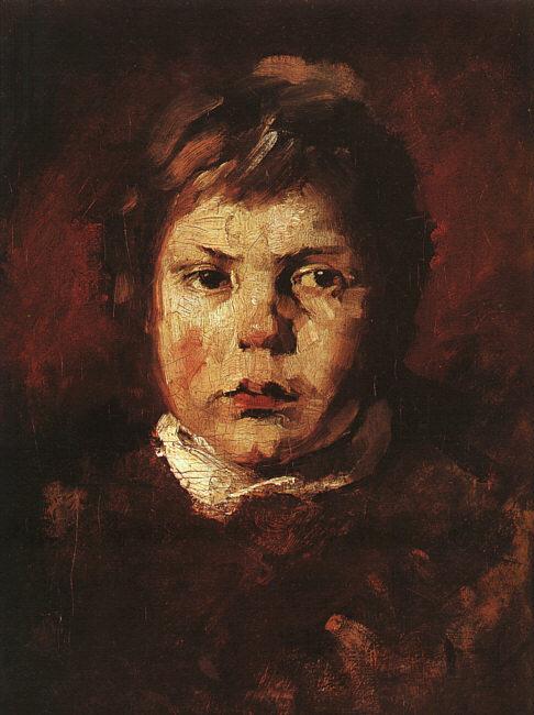 Frank Duveneck A Child's Portrait Germany oil painting art
